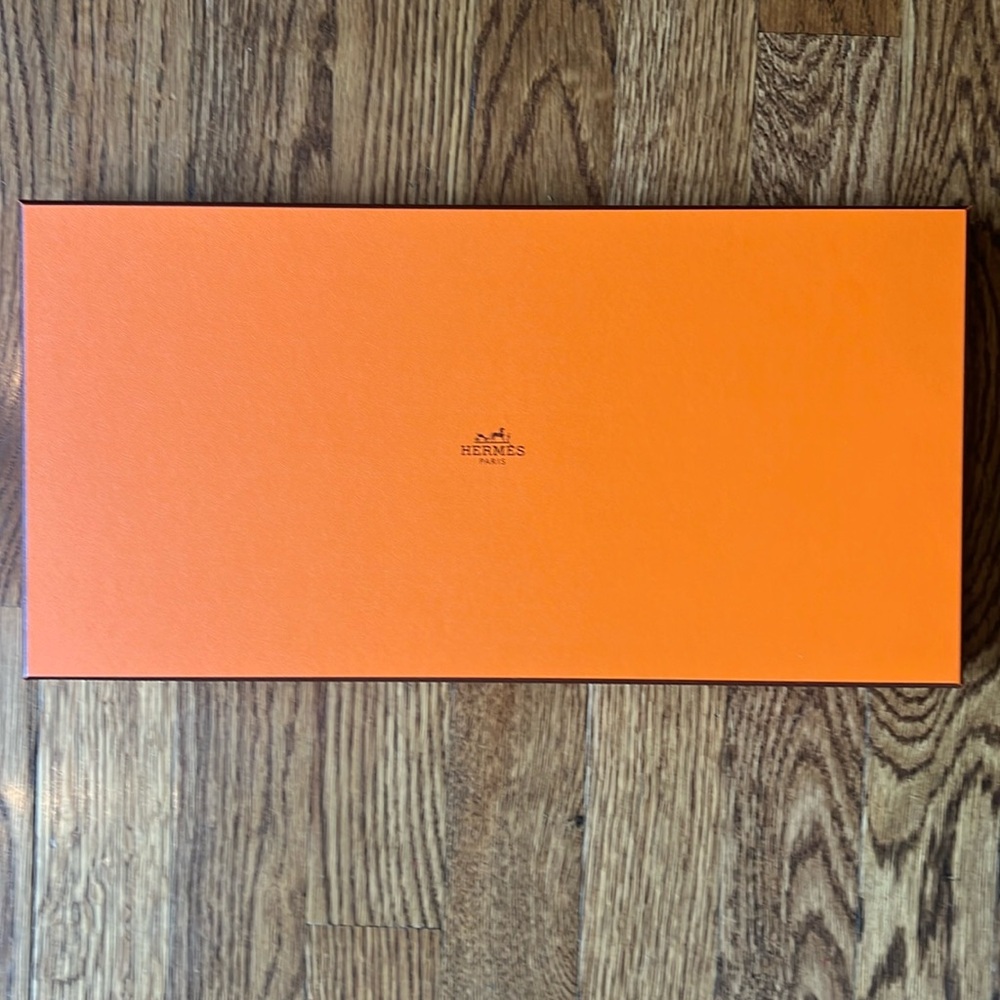 Hermes scarf box, authentic, comes with original tissue paper and ribbon